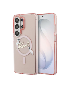 Maska za Samsung S26 Ultra/ S948B Karl Lagerfeld IML KC Script MagSafe roze