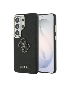 Maska za Samsung S26 Ultra/ S948B Guess Grained Big 4G Metal Logo crna