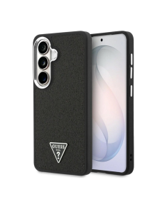 Maska za Samsung S26/ S941B Guess Fixed Glitter Triangle MagSafe crna