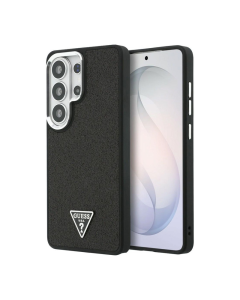 Maska za Samsung S26 Ultra/ S948B Guess Fixed Glitter Triangle MagSafe crna