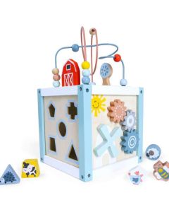 ECO TOYS Drvena igračka kocka sa aktivnostima - 1020-1-1