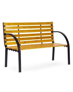 MULTIGARDEN Drvena baštenska klupa sa naslonom 122×57 cm -