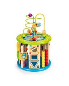 ECO TOYS Drvena interaktivna kocka sa igračkama - HM179520