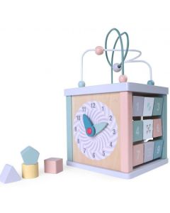 ECO TOYS Drvena kocka za razvijanje motoričkih veština - 1021-1-1