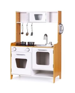 ECO TOYS Drvena kuhinja multimedia burners for children