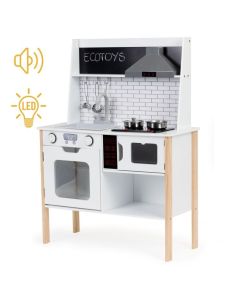ECO TOYS Drvena kuhinja za decu sa svetlosnim i zvučnim efektima - PLK537