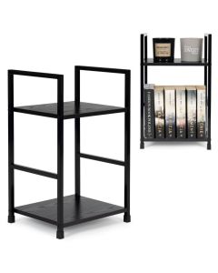 MODERNHOME Drvena polica sa dva nivoa, loft black - CWJ302448 B