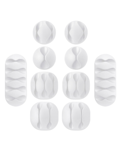 Drzac kablova JWD set 10u1 beli - 219697