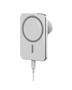 Auto držač za telefon sa bezicnim punjenjem magnetni X16 15W beli