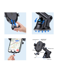 Auto držač za telefon za kontrolnu tablu (vakuum 360) - 056727