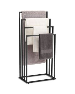 OSKAR Držač za peškire sa 4 šipke crni