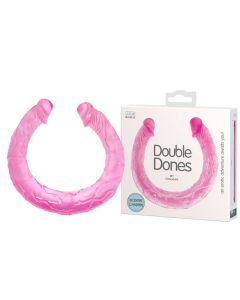 Roze dupli dildo - 040015