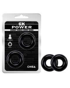 Dva rastegljiva prstena za penis Donut Rings - CN-370300989