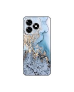 Maska za Honor X5c Plus Blue Gold Marble Silikonska Print