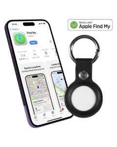 Privezak lokator LOCATEPRO - Apple Find My, zvučni alarm 100 dB, CR2032, crni