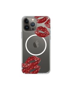 Maska za iPhone 13 Pro Max 6.7 Kisses Print Magsafe