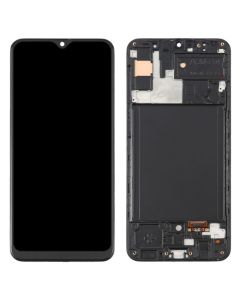 LCD za Samsung A307/Galaxy A30s + touch screen + frame Black OLED