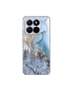 Maska za Honor X7d 4G/400 Smart 5G Blue Gold Marble Silikonska Print