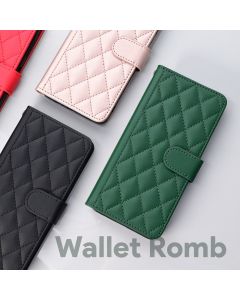 Maska za Samsung A556B Galaxy A55 5G crvena Wallet Romb