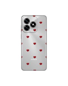 Maska za Honor X5c Plus Red Hearts Silikonska Print