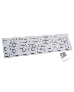 MEETION WK841 BEŽIČNA 2.4GHZ SILENT Tastatura, BELA