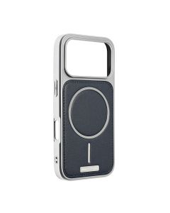 Maska za iPhone 17 Pro 6.3 tamno plava Magsafe Urban Leather