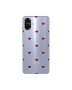 Maska za Samsung A075F Galaxy A07 Red Hearts Silikonska Print