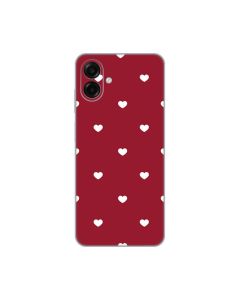 Maska za Samsung A075F Galaxy A07 Burgundy Hearts Silikonska Print Skin