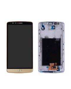 LCD za LG G3/D855+touch screen zlatni+frame