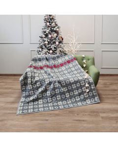 DEKOR DOM Ćebe Eco blanket 150x200cm - Snowflake Grey 16117C - 021035