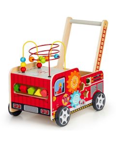 ECO TOYS Edukativna drvena guralica 2u1 Vatrogasac - TL09025