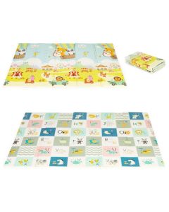 ECO TOYS Dečja podloga za igru sa dva lica 147x193cm Animals - ECOEVA014