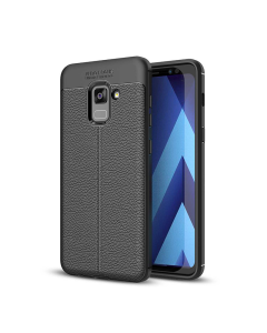 Maska za Samsung A8 Plus/ A730 (2018) crna Elegant man exclusive - 022800