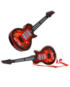ECO TOYS Električna gitara za decu sa melodijama, crvena - HC566237-RED