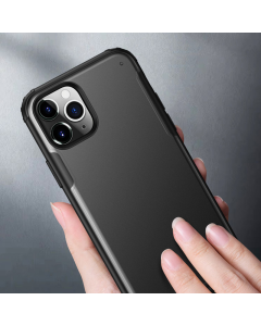 Maska za iPhone XS Max Mišt solid black crna - 042078