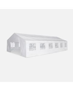ENT Beli Paviljon Tenda 6x12m sa Stranicama - ENT6x12