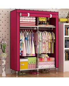 Platneni prenosivi garderober 170x105x45cm, bordo