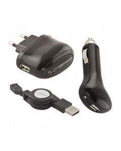 ESPERANZA Punjač EZ116 Micro USB 1A, crna - EZ116