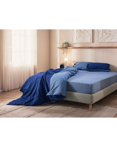 DORMEO Essentials set posteljine,plava, 200X200cm - 110084857-1