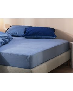 DORMEO Essentials čaršav sa lastišem,plava, 180X200cm - 110084953-1