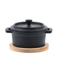 ESTIA Kaserola 10 cm sa podmetačem od bambusa ES01-18696 - ES01-18696