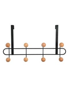 ESTIA Čiviluk za vrata sa 8 kukica metal/crni ES02-18306 - ES02-18306