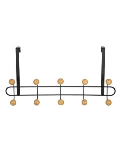 ESTIA Metalni čiviluk za vrata sa 10 kukica crni ES02-18313 - ES02-18313