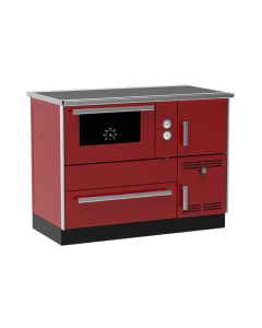 ALFA PLAM Etažni šporet na čvrsto gorivo Term 35, crveni, levi