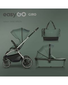 EUROCART Kolica za bebe 2u1 Easy go Giro, zelena - W-EA-GIRO-SG