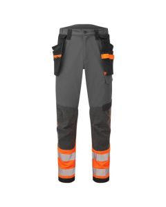 PORTWEST Radne pantalone EV442 - EV4 visokovidljive, narandžasta/siva - 6440348