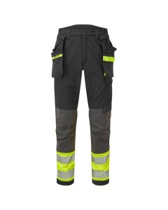 PORTWEST Radne pantalone EV442 - EV4 visokovidljive, žuta/crna - 6439648