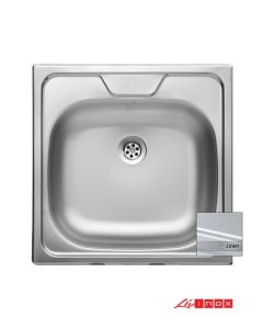 Livinox Inox ugradna sudopera EX144 Dekor 48x48cm sifon ø90 - EX-144