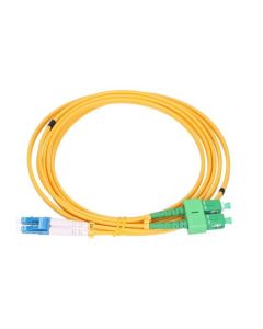 EXESHOP ExeLink patchcord LC/UPC-SC/APC SM, duplex, G652D PVC 3mm 1 m - EXE043