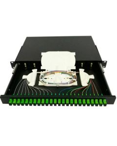 EXESHOP Optički patch panel ExeLink sa 24 konektora SC/APC za rek orman - EXE078